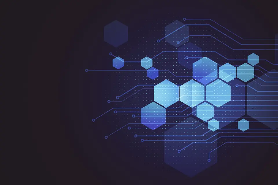 Blue graphics