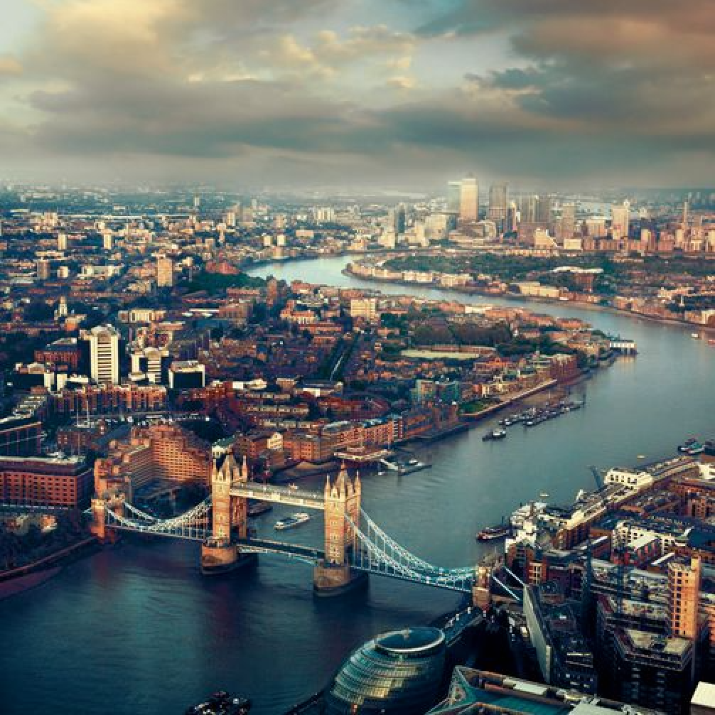 London aerial shot