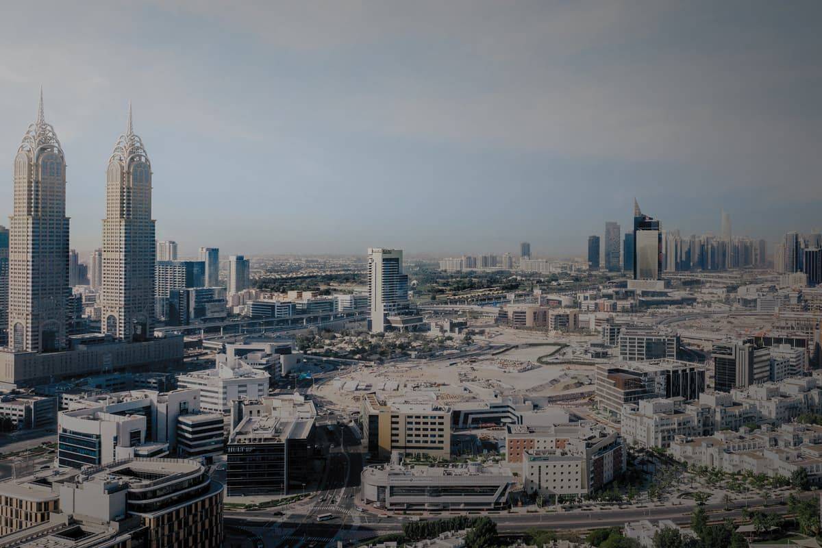 Hult Dubai city - drone shot