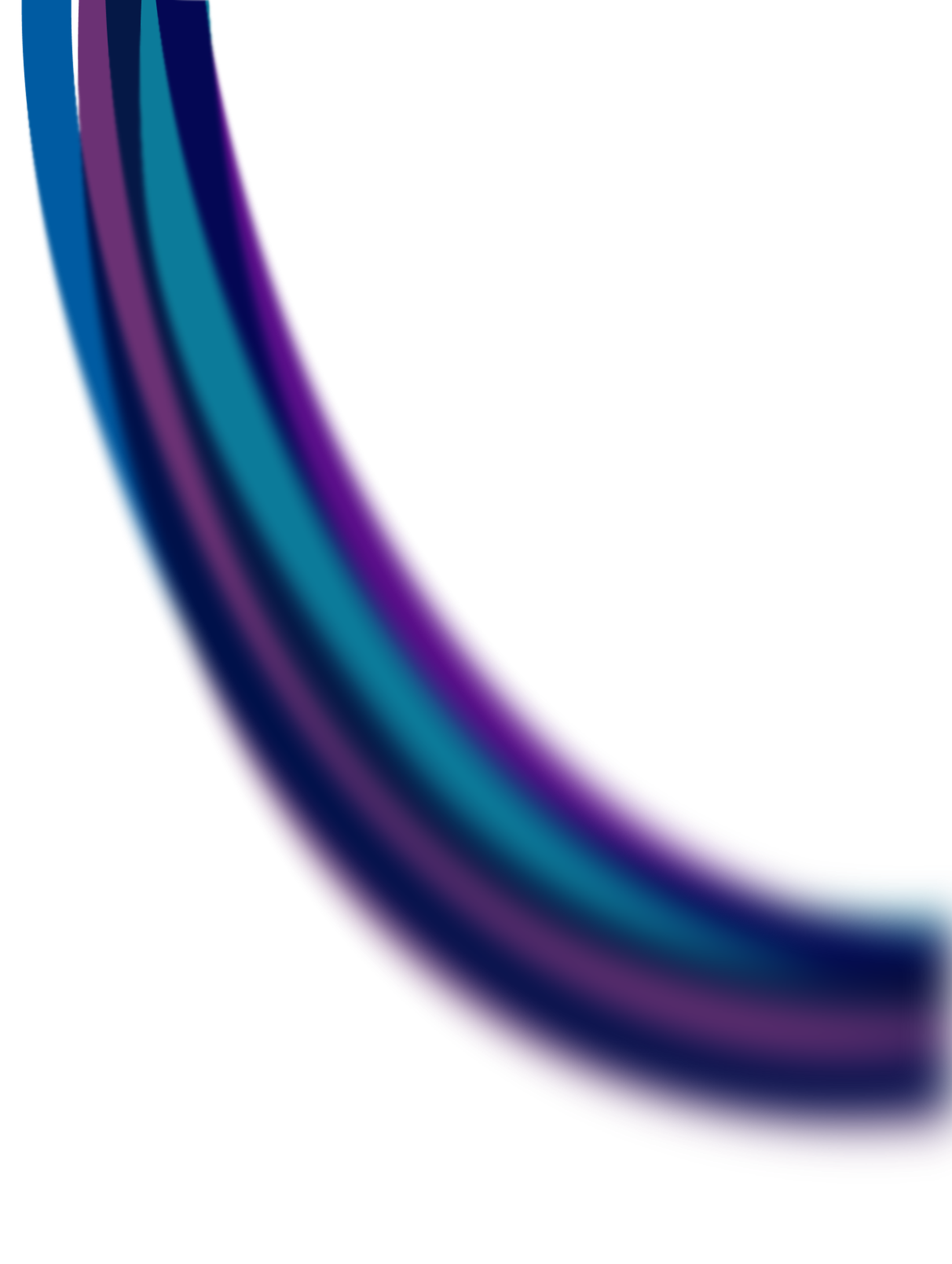 Curved, colorful gradient bands on a black background.