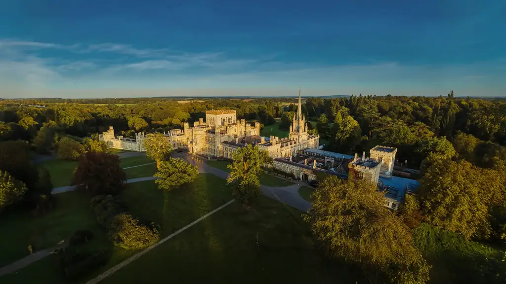 Aerial view of Hult Ashridge House.