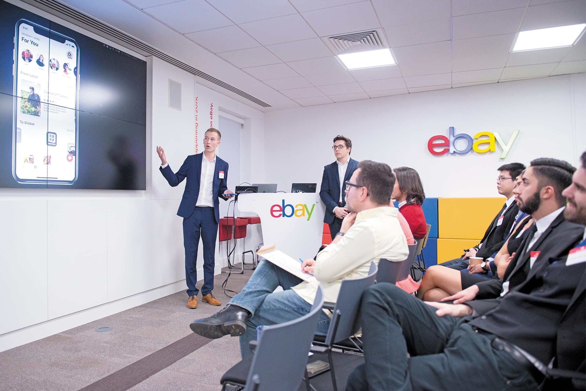 Hult students at Ebay