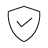 An icon of a checkmark inside a shield