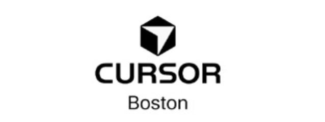 Cursor logo with a geometric cube above the word "Boston."