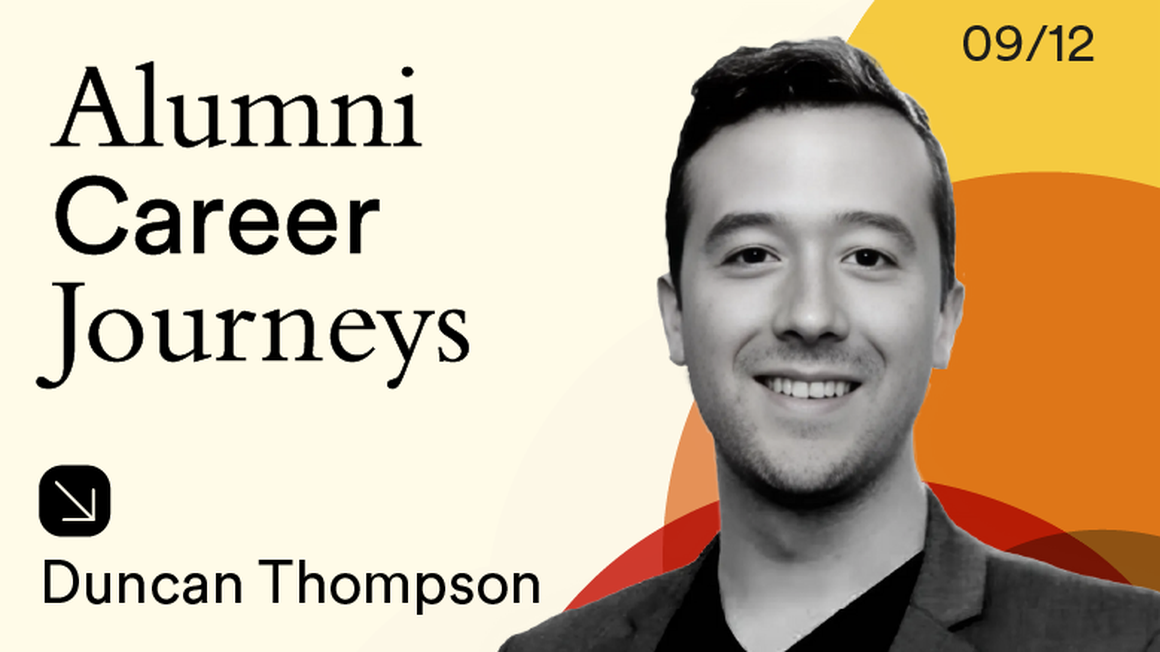 Alumni 12/12 September: Duncan Thompson