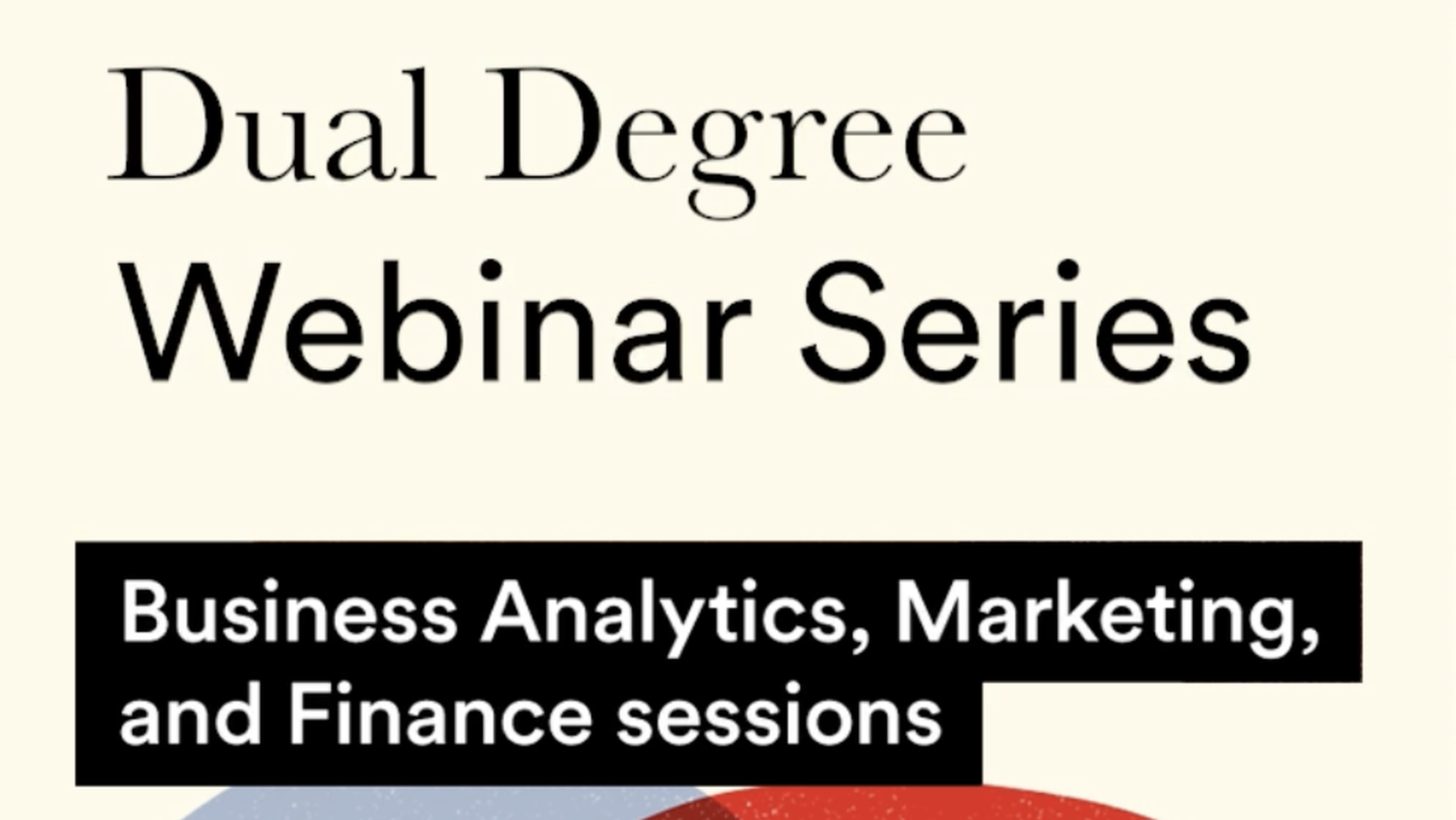 Dual Degree Webinar Series