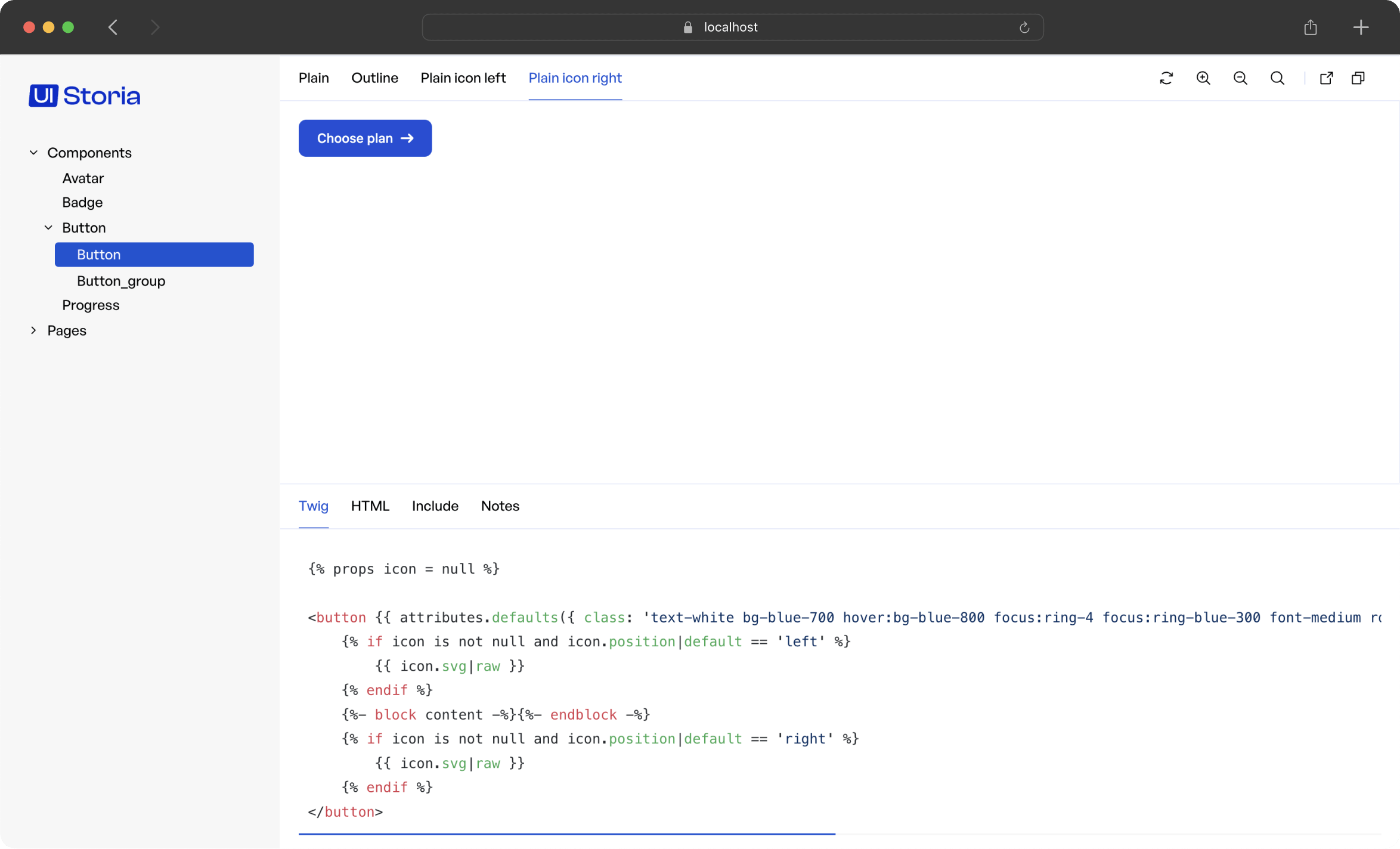 Screenshot d'illustration de l'interface de Storia