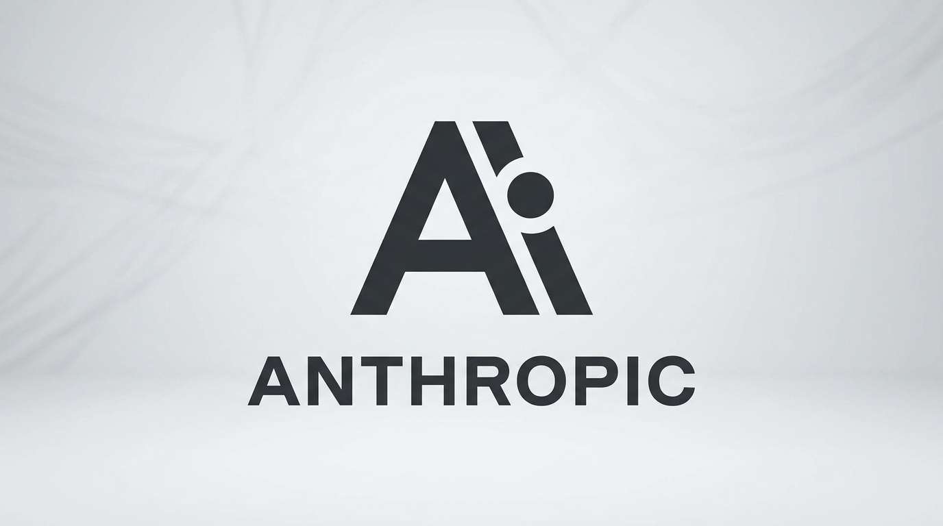 Logo of Anthropic featuring a stylized "Ai" above the word "ANTHROPIC" on a light gray background.