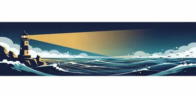 Agency Positioning Strategy: A lighthouse beam cutting through fog, illustrating the clarity that comes from strong positioning