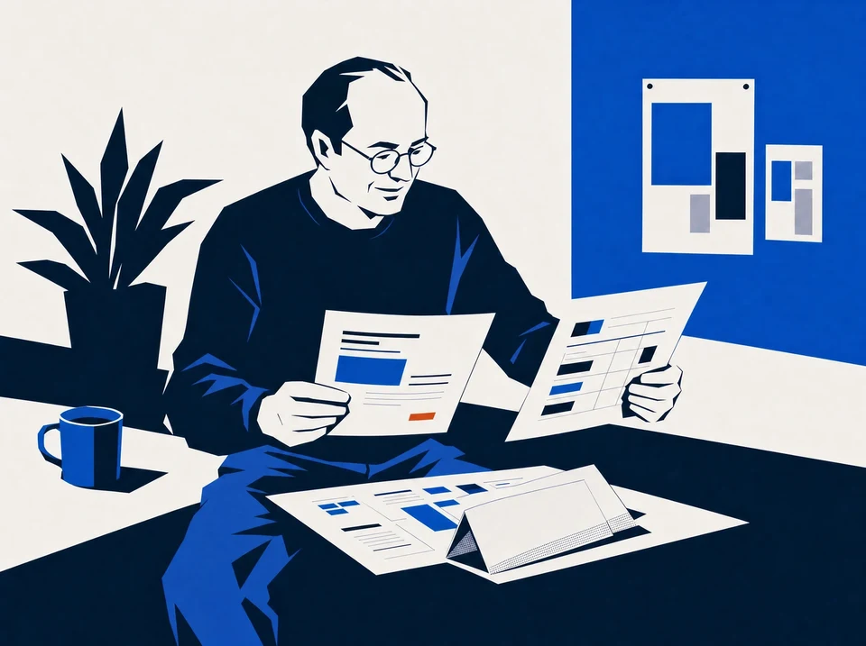 Illustration of an owner comparing an outcome proposal with procurement requirements.