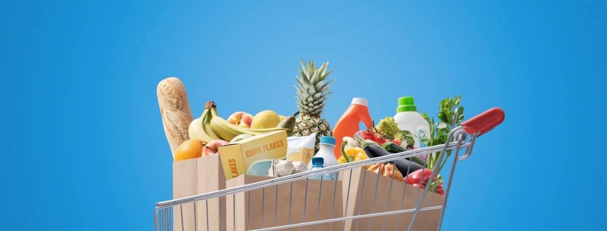 Header - boodschappen - winkelwagen - Shutterstock