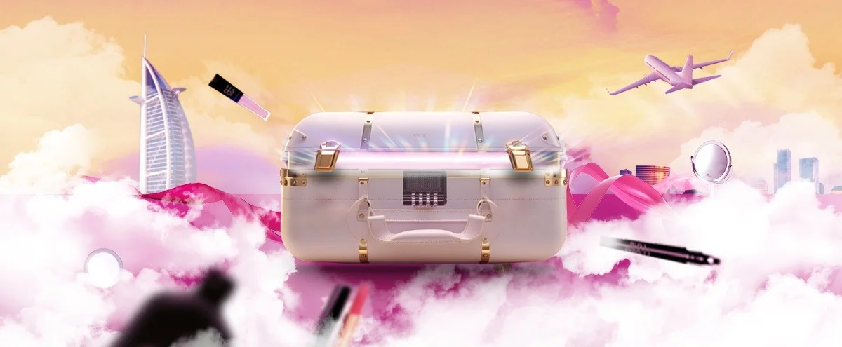 header - ICI Paris - beauty case - display campagne