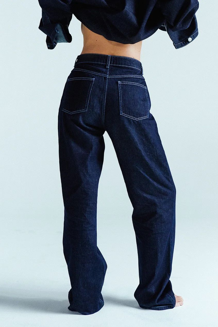 Jeans Na-kd donker blauw