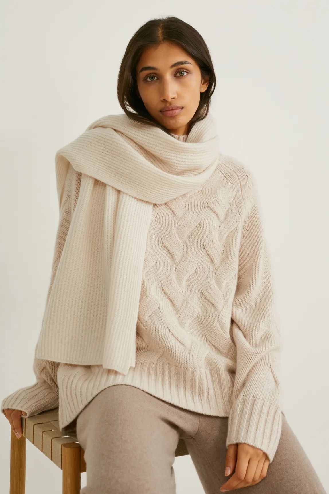 Beige Sjaal C&A