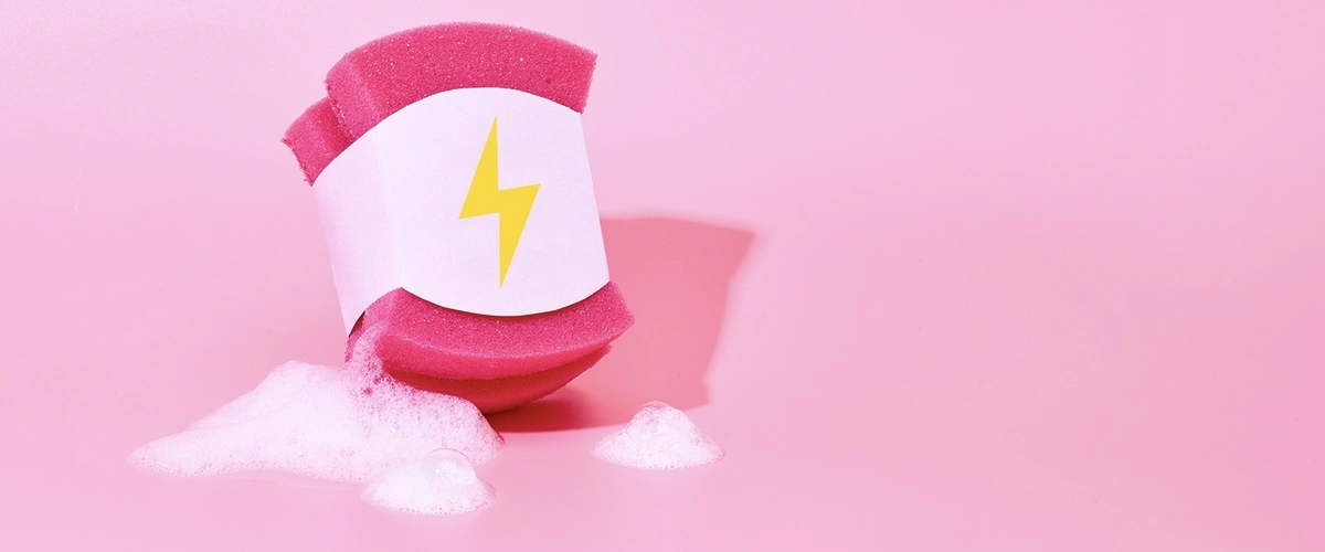 Header/hero - Tom ten Seldam - spons - bliksem - weer - onweer - douchen - wassen - schoon - sop 