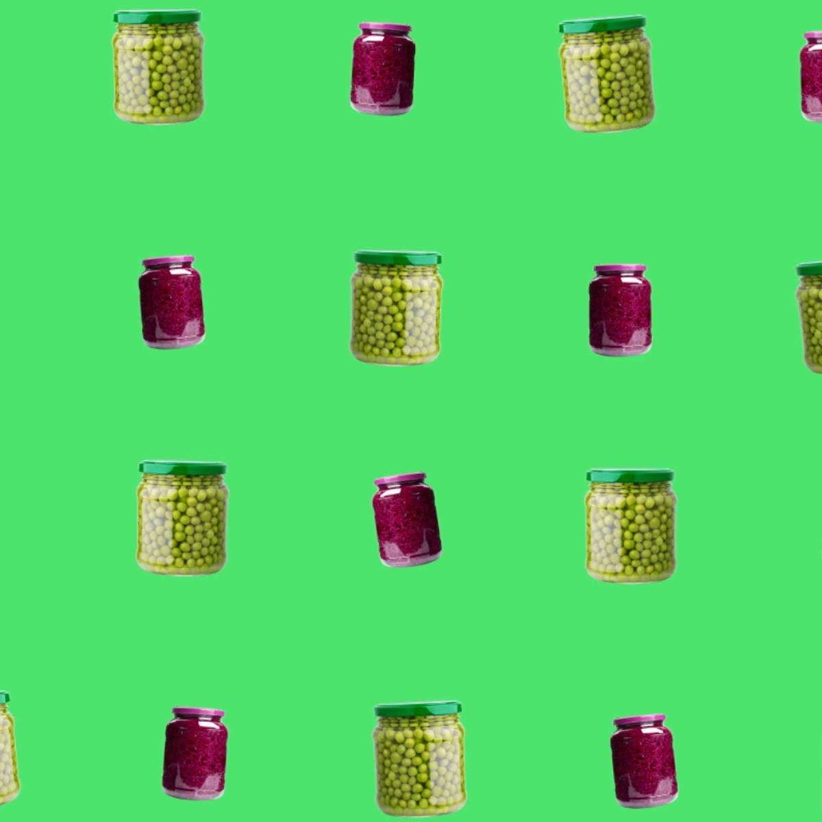 Header groente uit blik