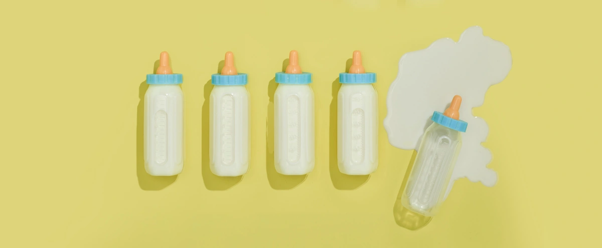 header - baby - flesje - melk - tom ten seldam