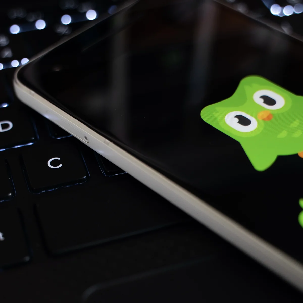 Header - DuoLingo - telefoon - Shutterstock