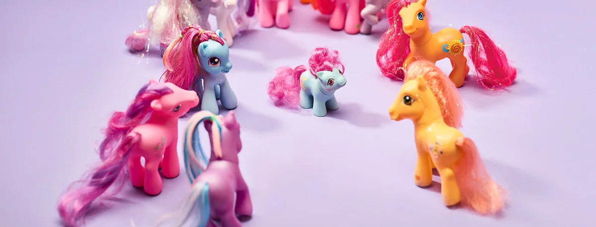 header - pony - speelgoed - paars 