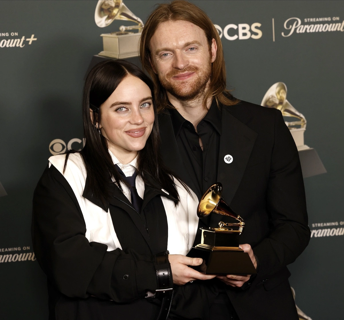 Billie Eilish en Finneas O'Connell op rode loper