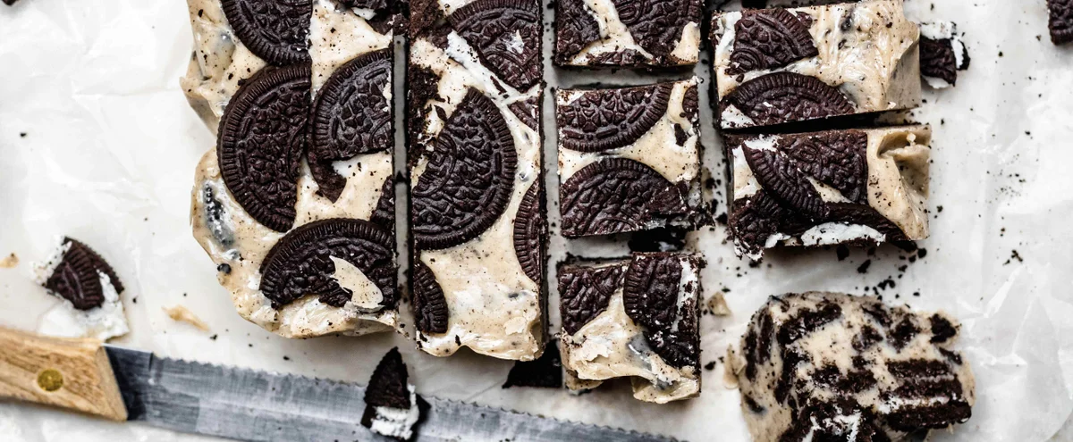 Header - fokking makkelijk recept - oreo - cookies & cream fudge
