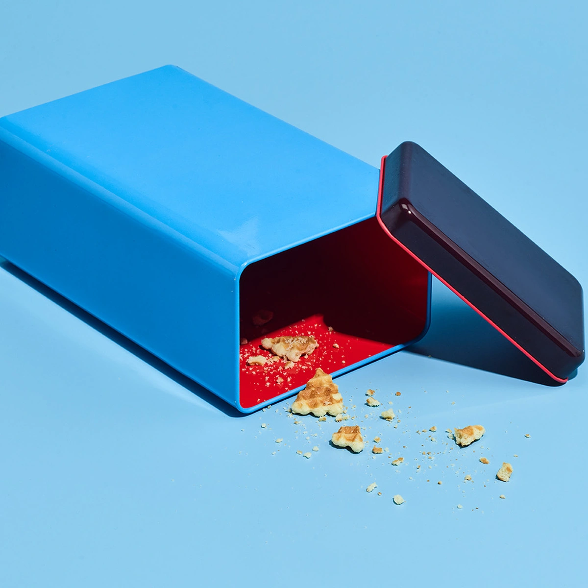 Header - koekje - kruimel - restje - eten - blauw