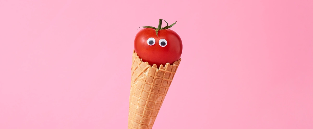 header - tomaat - ijsje - hoorntje - oogjes - tom ten seldam