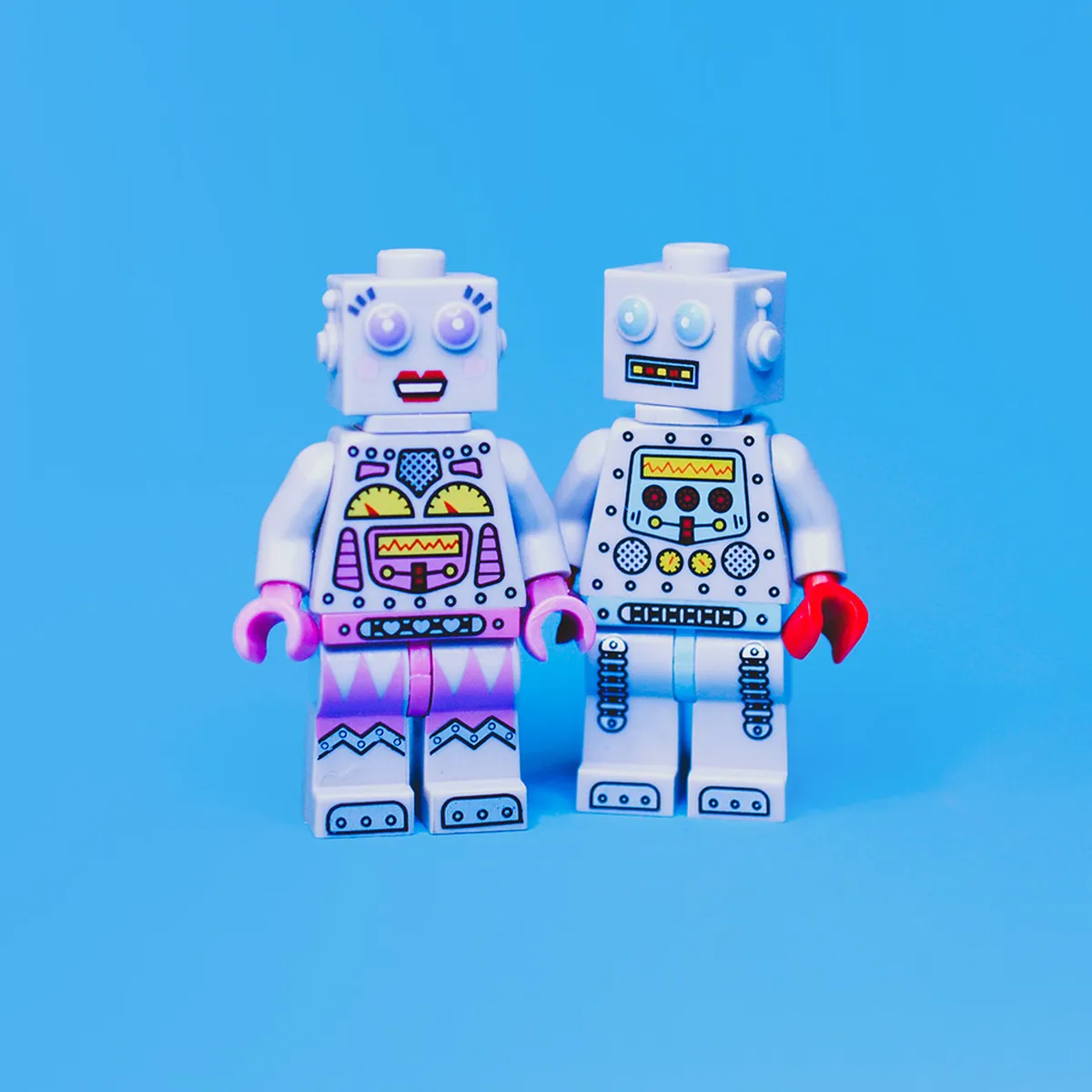 Twee legopoppetjes