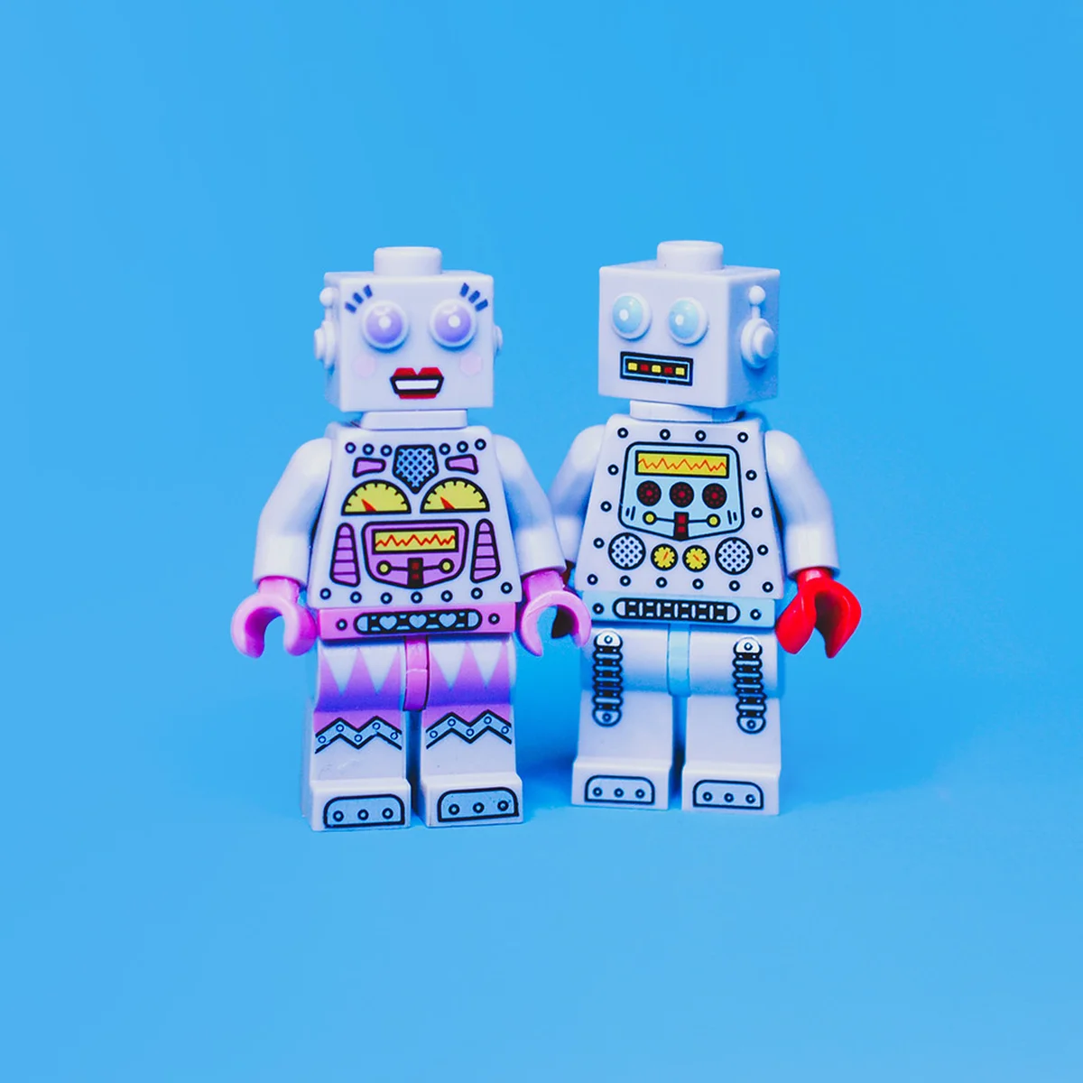Twee legopoppetjes