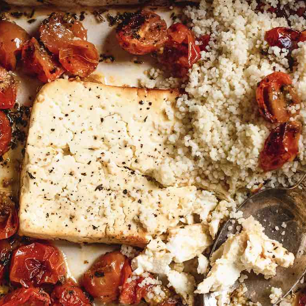 Header - baked feta met couscous - chickslovefood
