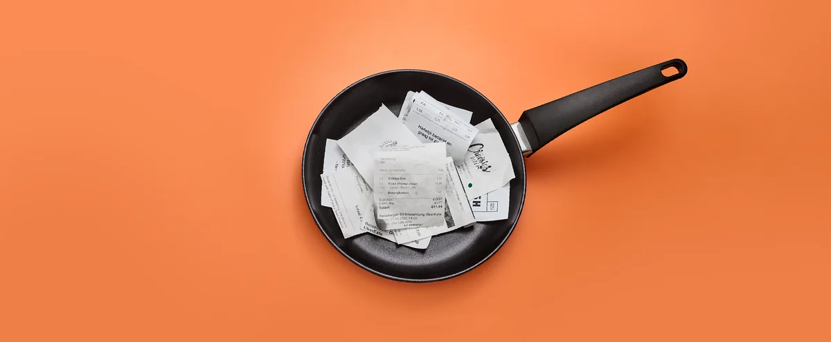 header - pan - bonnetjes - geld - eten - tom ten seldam