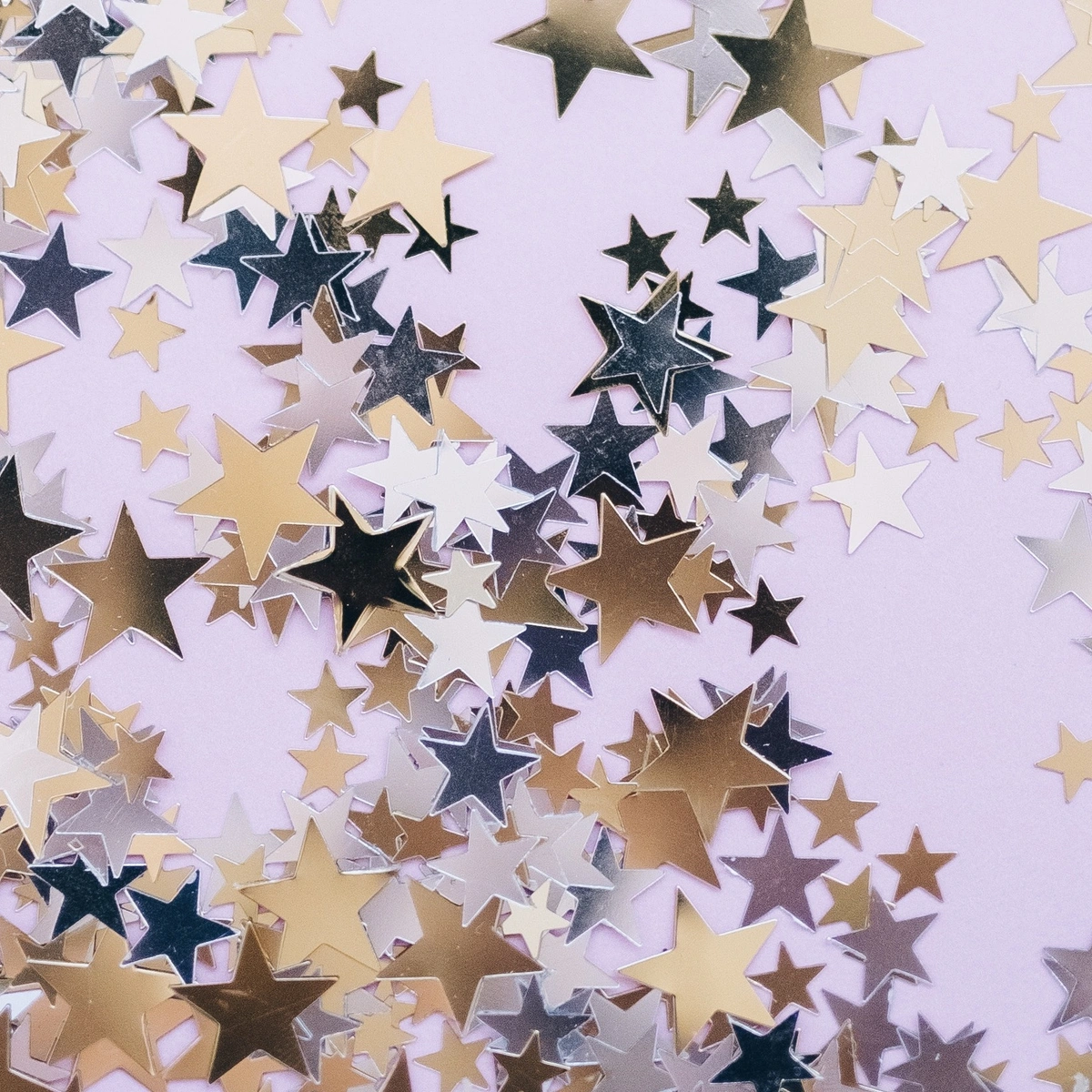 Header/hero - sterretjes -sterren - goud - glitters - lila - Pexels