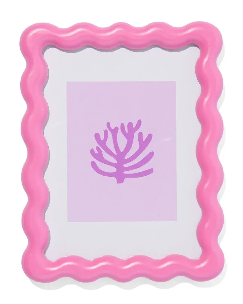 Hema fotolijstje - roze en wavy
