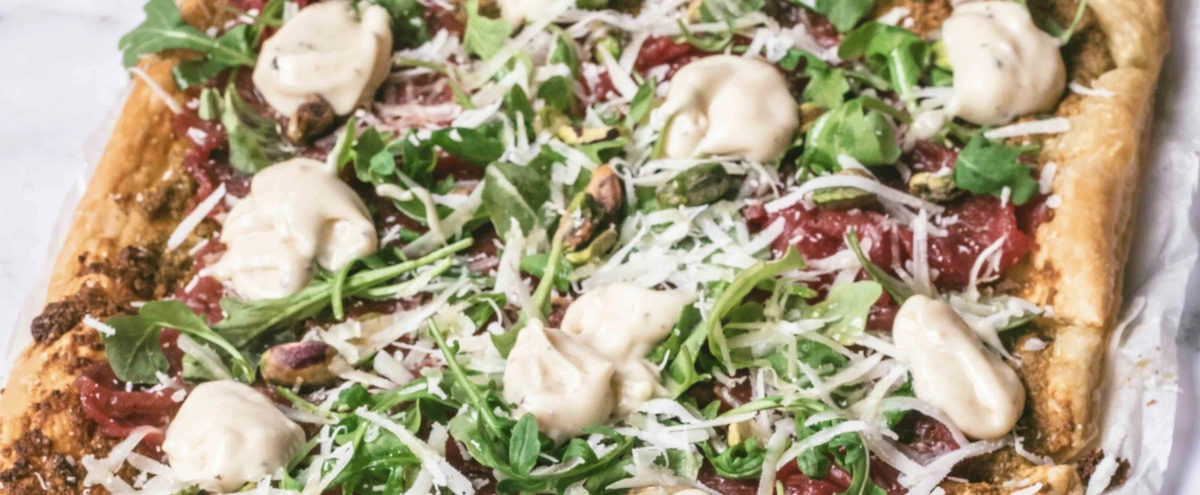 Fokking makkelijk recept - carpaccio plaattaart - chickslovefood