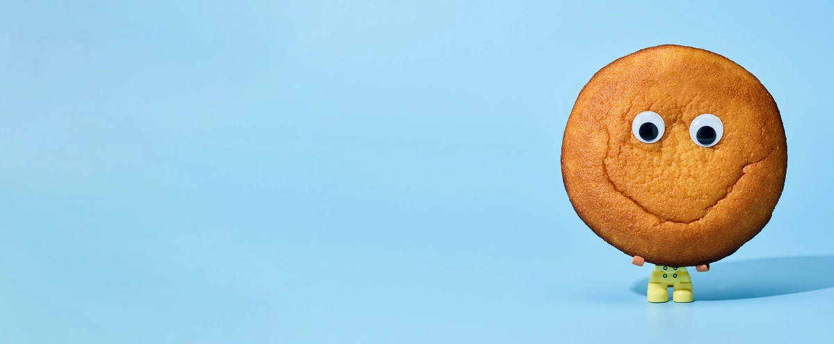 hero - koek - baby - blauw - oogjes - speelgoed - smiley - tom ten seldam