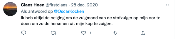 Intrusieve angsten - Twitter - Hersenen stofzuigen