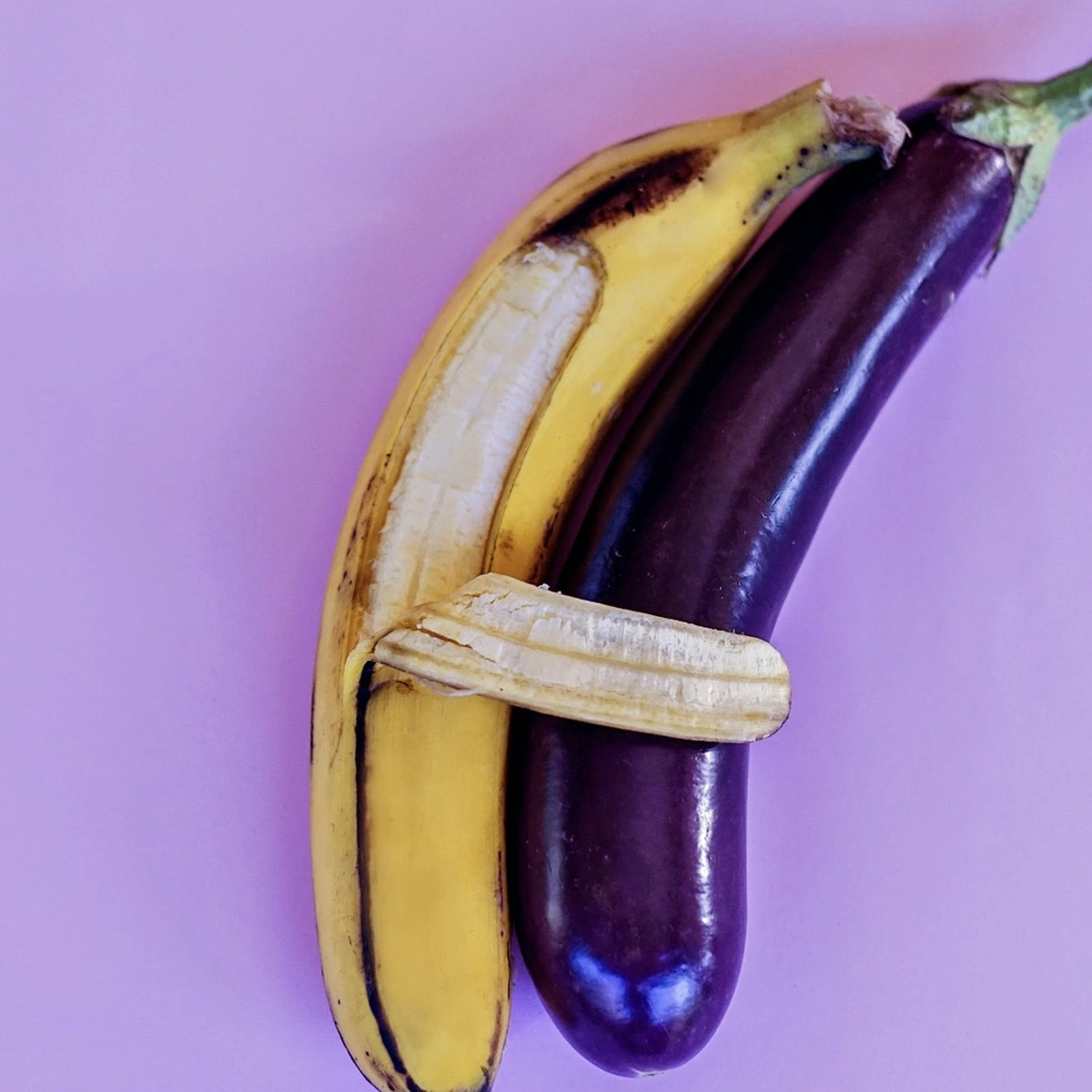 aubergine - banaan- seks - sex - koppel - pexels
