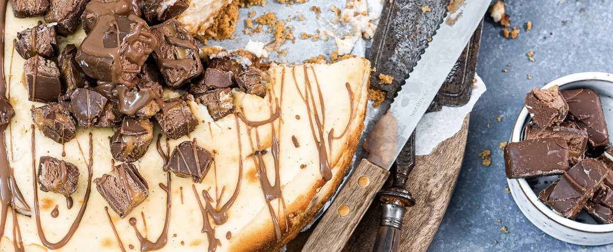 Header - fokking makkelijk recept - mars cheesecake - Chickslovefood