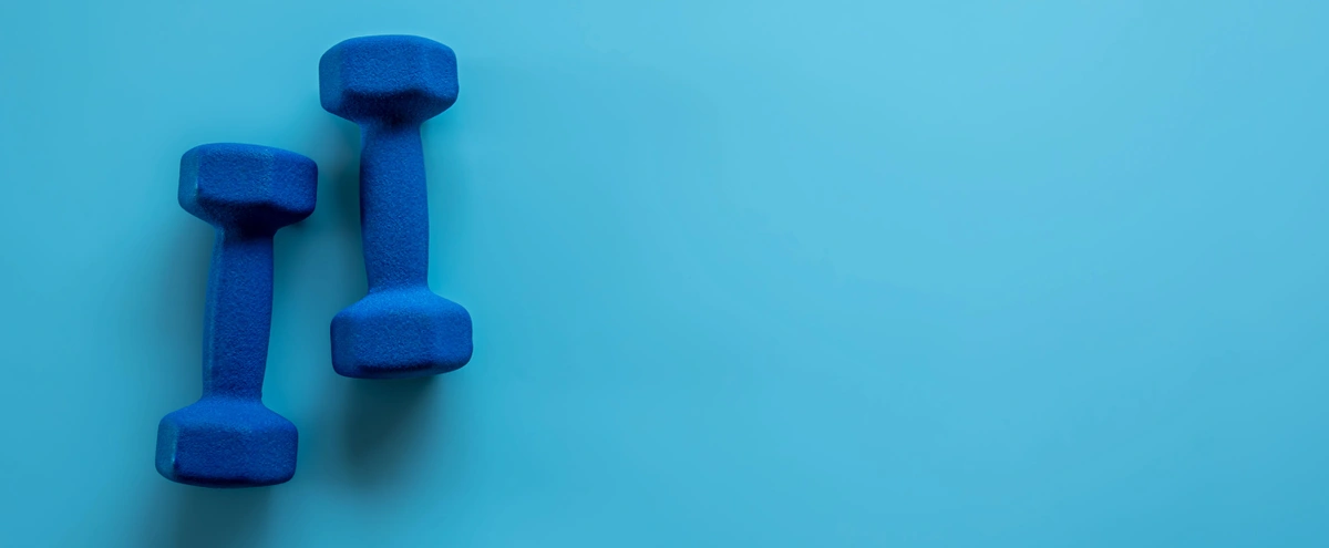 blauw workout sporten - Freepik - header