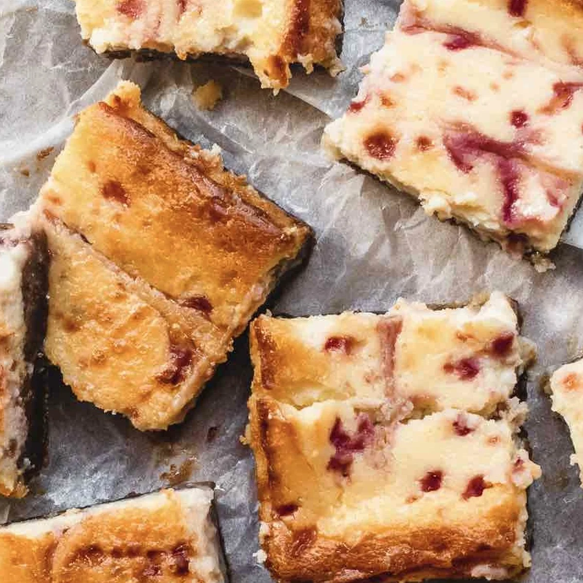 Header - cheesecake bars - chickslovefood - frambozen
