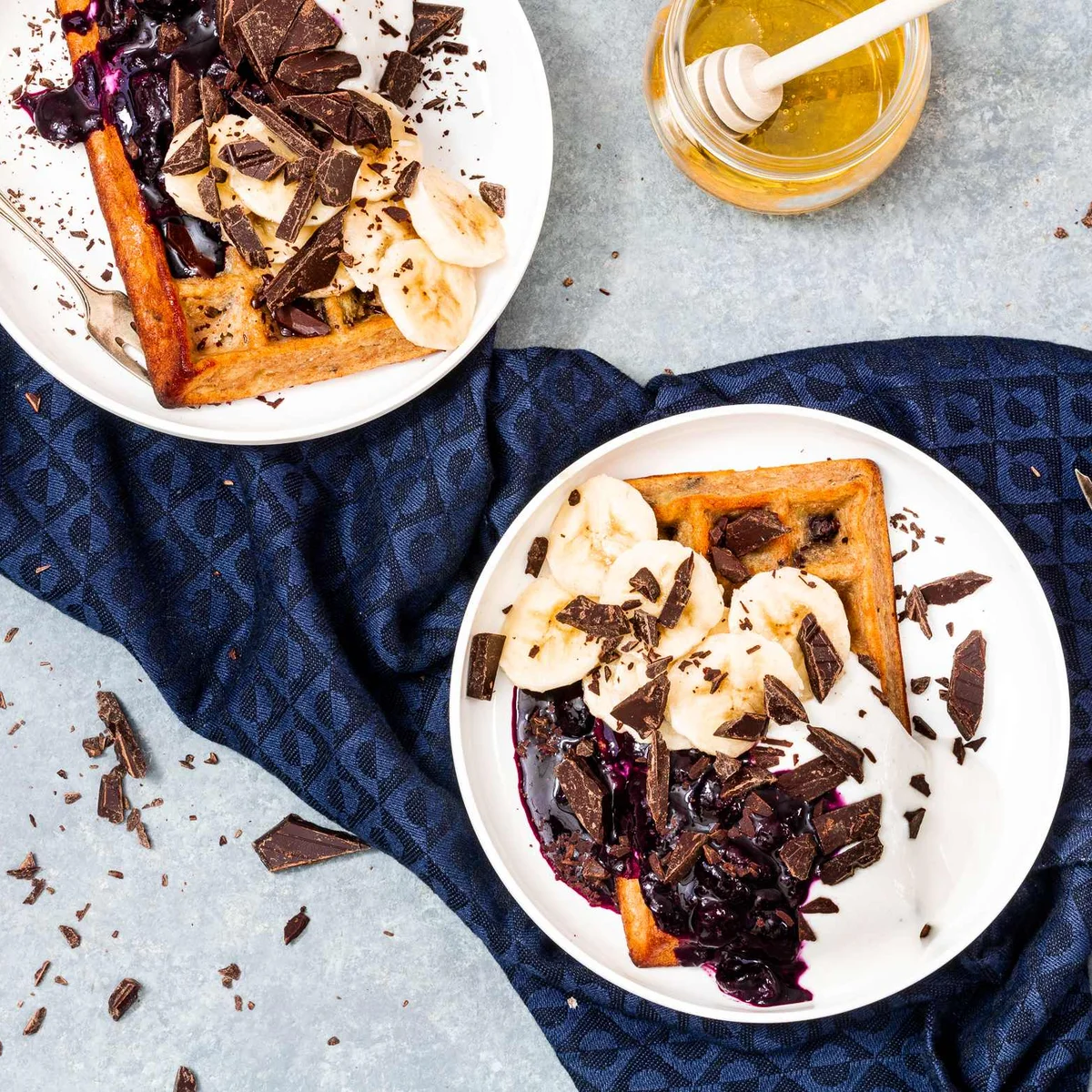 Gezonde chocolate chip wafels - fokking makkelijk recept - chickslovefood