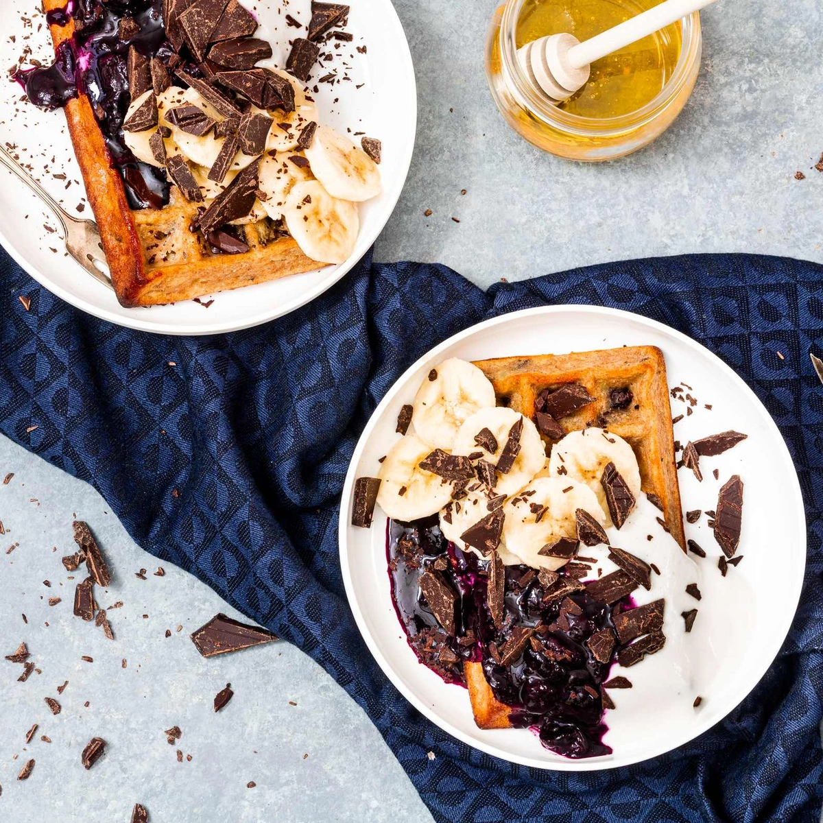 Gezonde chocolate chip wafels - fokking makkelijk recept - chickslovefood