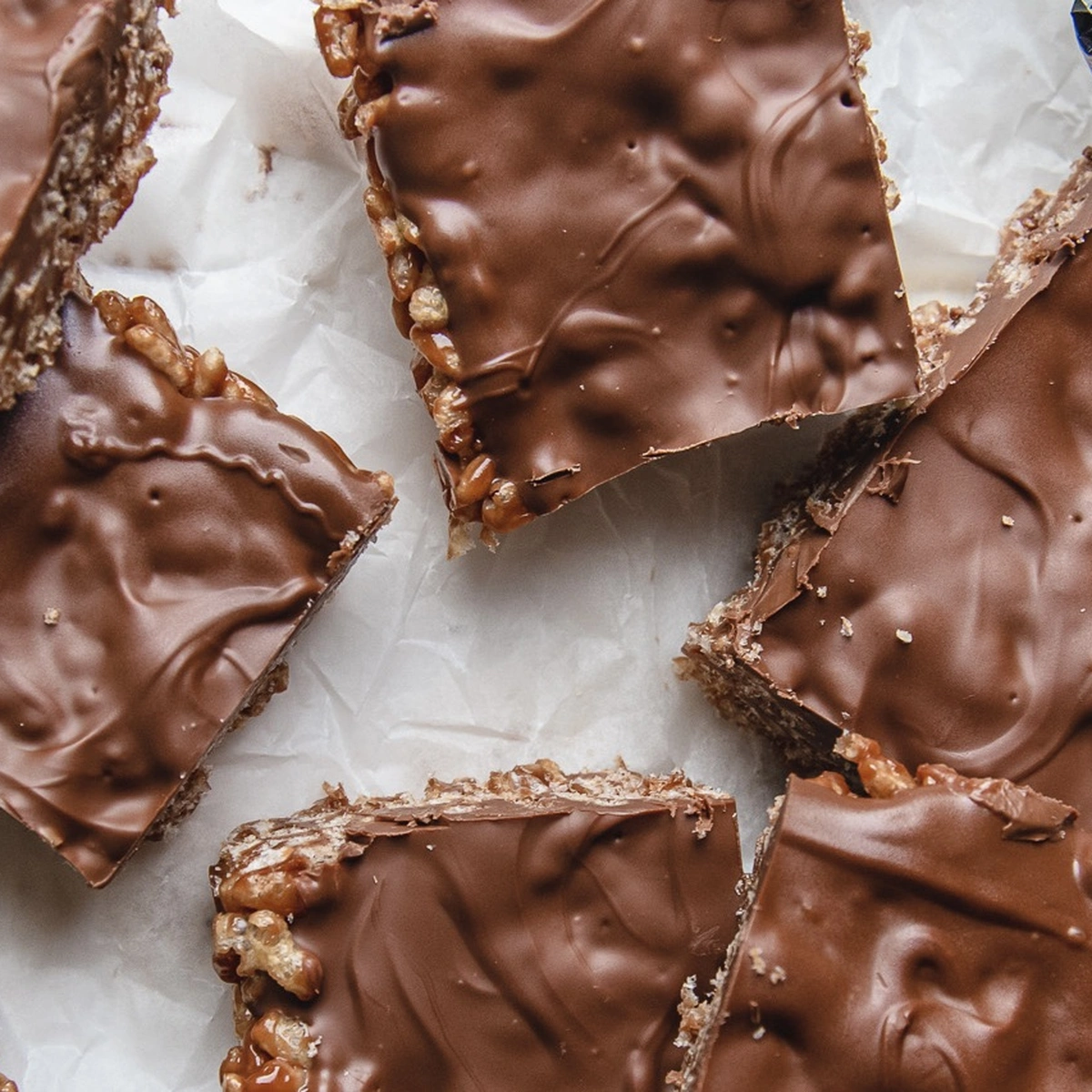 Header/hero - crispy Mars fudge - fokking makkelijk recept - chickslovefood