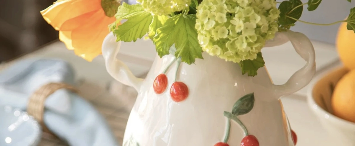 Vaas met kersen Søstrene Grene