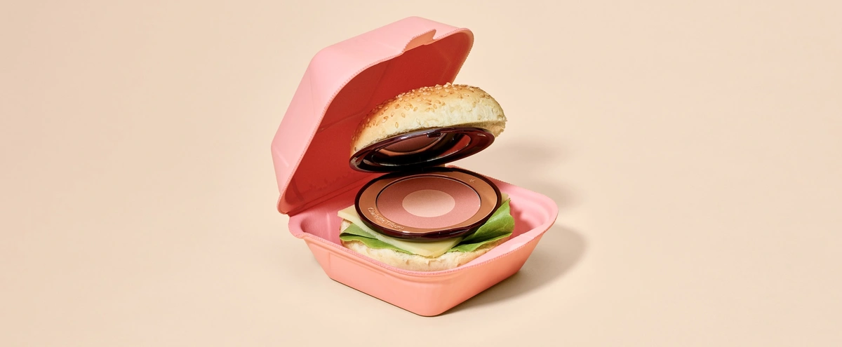 Hamburger met poederdoos 