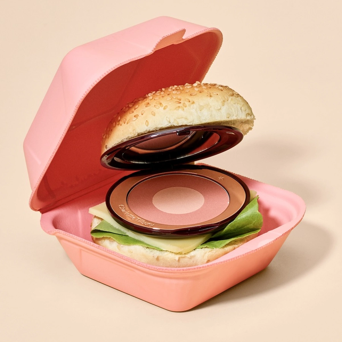 Hamburger met poederdoos 