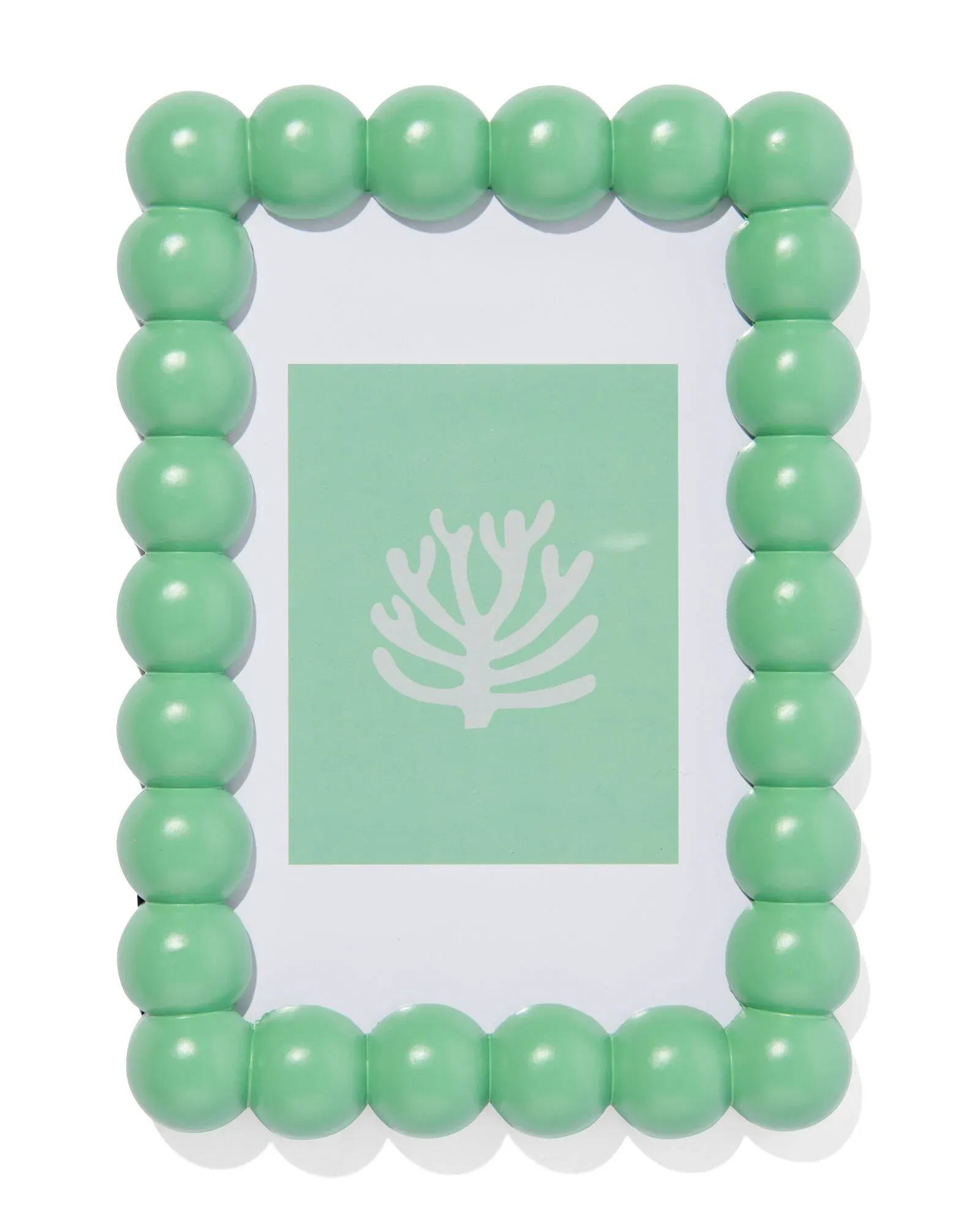 Hema fotolijstje - groen met bolletjes
