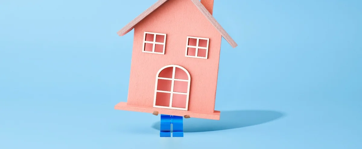 Lego - huis - roze