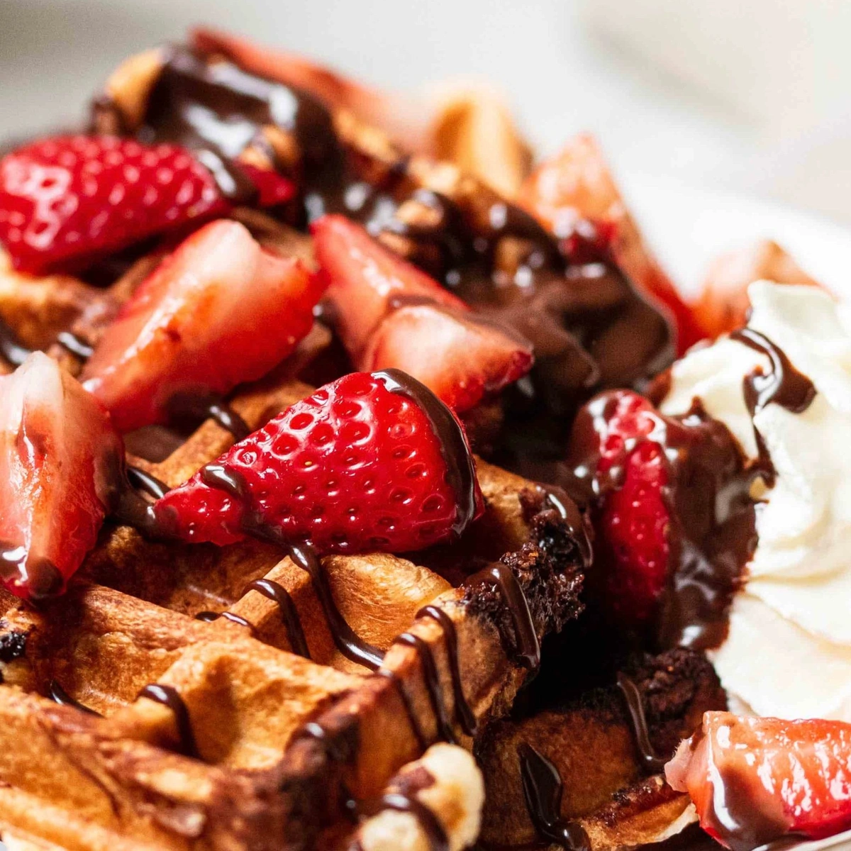 Header/hero - Nutella croiffles - wafel - aardbei - chickslovefood - recept