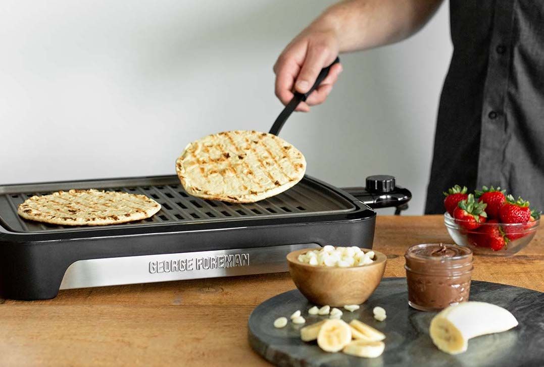 George Foreman grill desert pizza